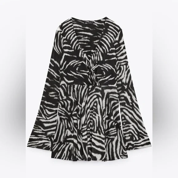 🔴🆕 Zara Zebra Print Dress - Picture 2 of 8